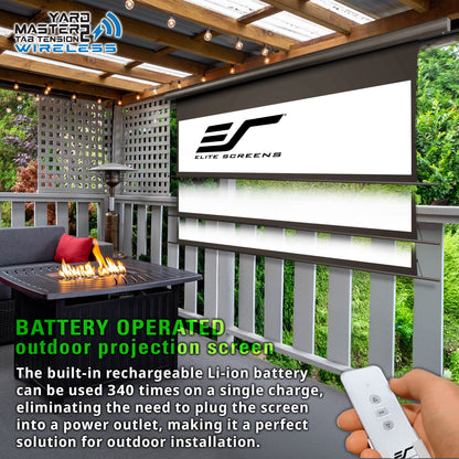 [Elite Screens] Yard Master Tab-Tension 2 Wireless - WraithVeil Dual