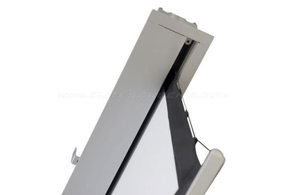 Metallic folding stand on a white background