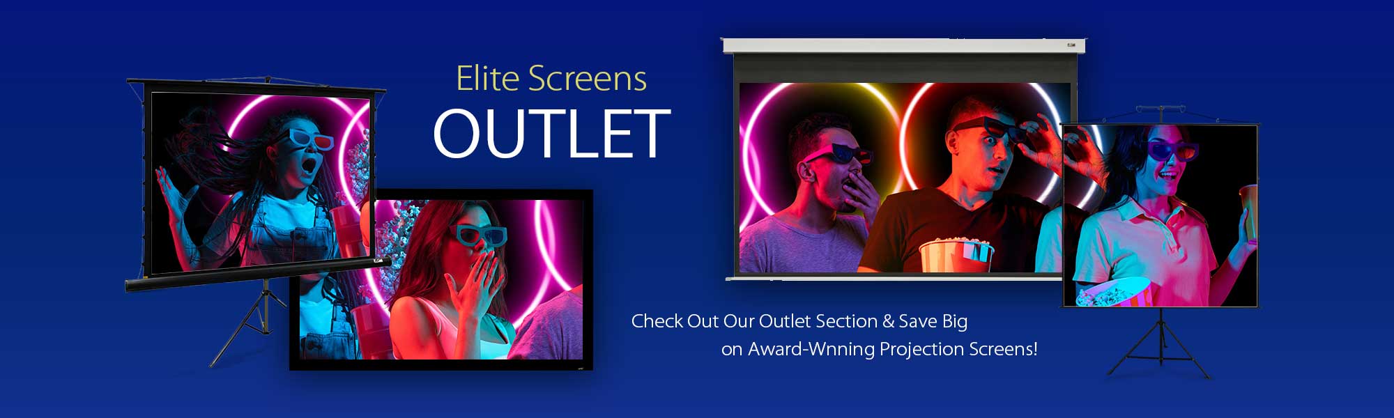 Elite Screens Outlet Projector Screens