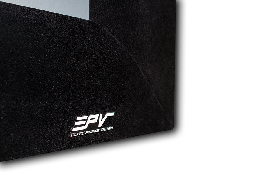 Black mat with 'EPV Elite Prime Vision' logo on a white background