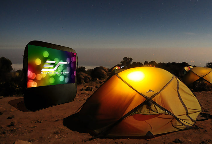 tent projector Elite Screens - Pop-Up Cinema Series 92" Outdoor Projector Screen