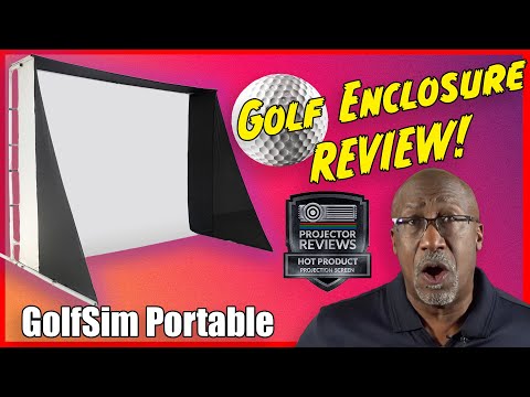 Elite Screens] GolfSim Portable (ImpactWhite 350) | Golf Impact