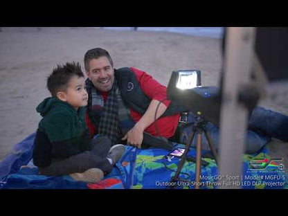 MosicGO 3-in-1 Portable Ultra Short Throw Projector + 58" Outdoor Screen