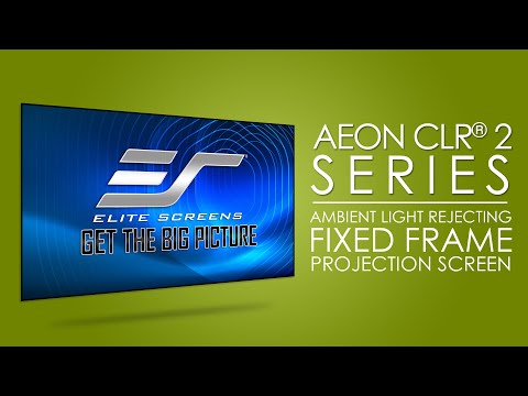 Elite Screens Aeon CLR 2 Ceiling and Ambient Light Rejecting Fixed Frame Projection Screen