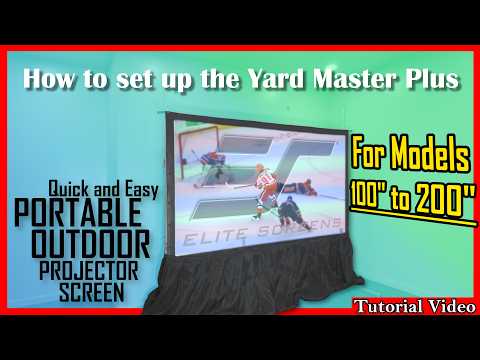 Quick & Easy OUTDOOR PROJECTOR Screen Assembly | Yard Master Plus 200" Elite Screens