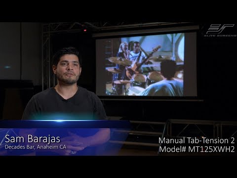 Elite Screens Manual Tab-Tension 2 Projection Screen Product Testimonial