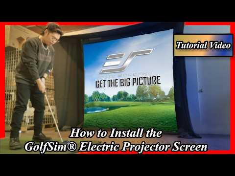 Tutorial video on how to setup the GolfSim Electric screen