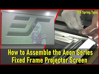 [Elite Screens] Aeon CineGrey | High-Contrast Gray EDGE FREE ALR/CLR Fixed Frame Projection Screen, 135/158" in 16:9 Format