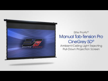 [Elite ProAV] Manual Tab-Tension Pro CineGrey 5D® Series