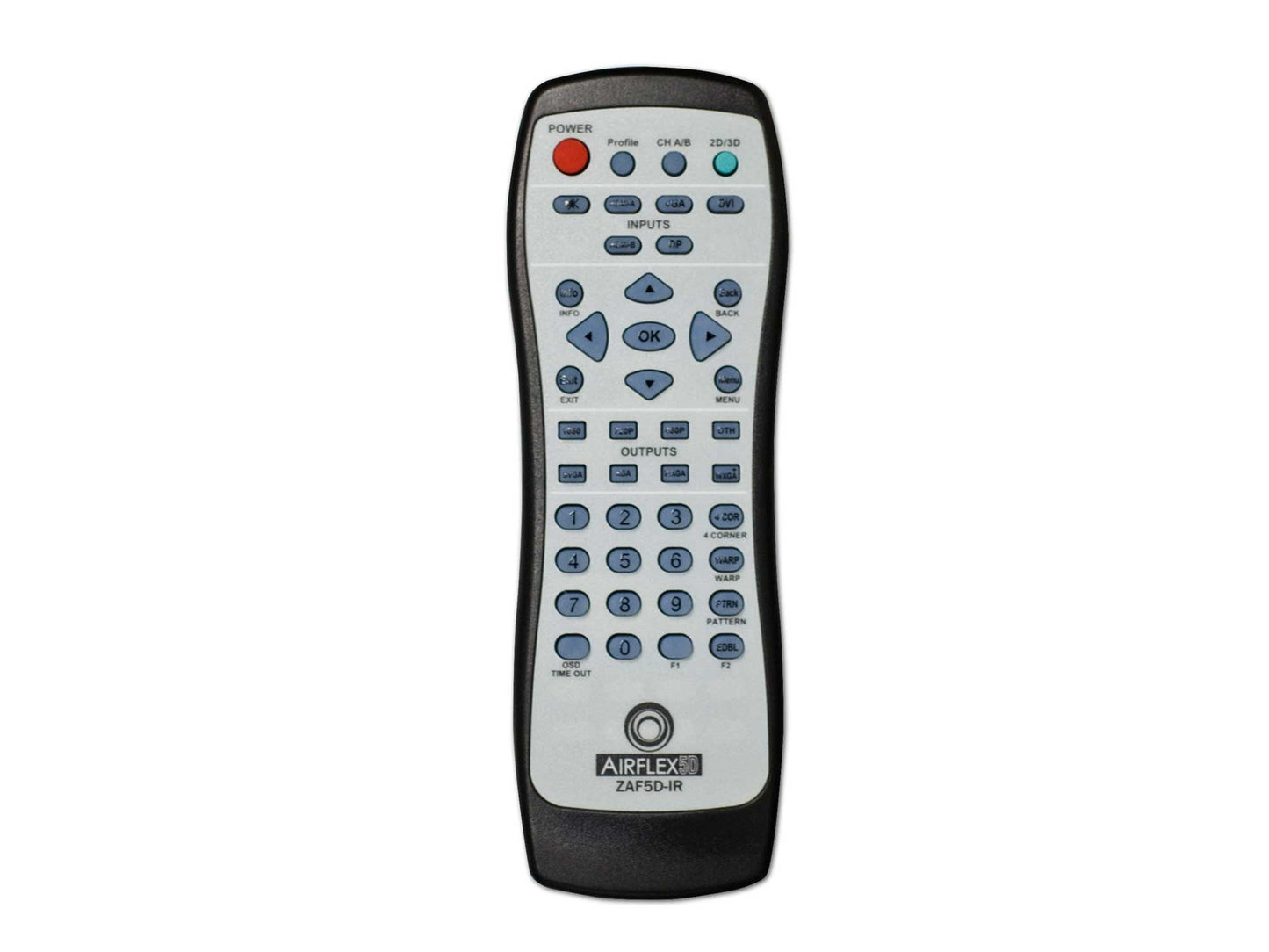 [AirFlex5D™] IR Remote For Aflex5D 20, 21 And 30 Series