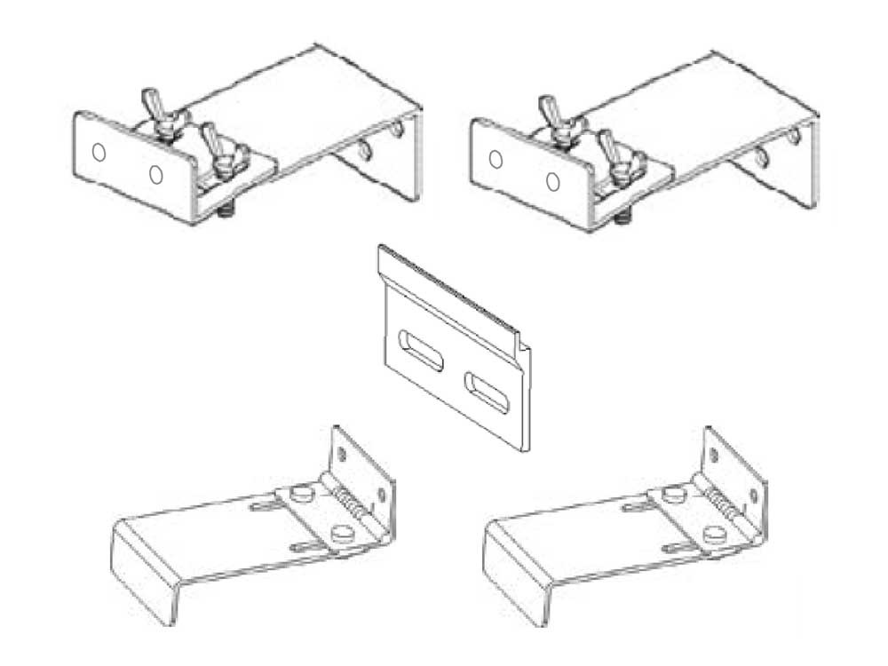 [Elite Screens] Wall Bracket and screws for Lunette Series E-Type
